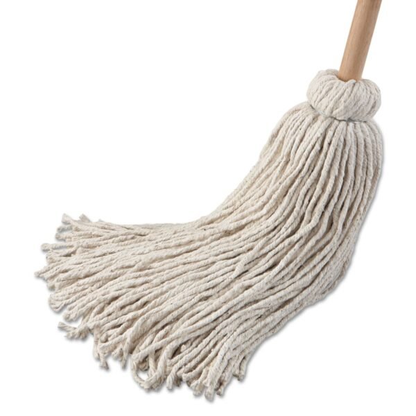 Boardwalk® Cotton Fiber Deck Mop; 54" Wooden Handle, 6 Mops (BWK132C)