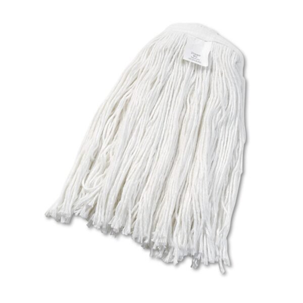 Boardwalk Cut-End Wet Mop Head, Rayon, No. 24, White, 12/Carton (BWK2024RCT)