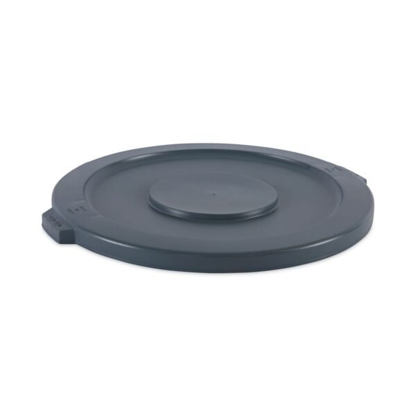 Boardwalk® Flat-Top Lids for 32 gal Waste Receptacle, Rnd, Gy, EA (BWK32GLWRLIDG)
