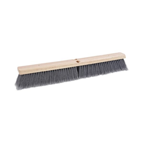 Boardwalk® Floor Brush Head, 3" Gray Flagged Plastic, 24" (BWK20424)