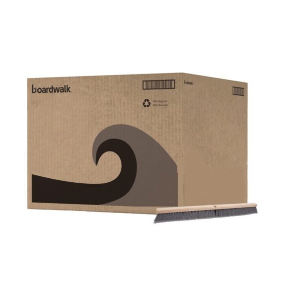 Boardwalk® Floor Brush Head, 3" Gray Flagged Plastic, 36" (BWK20436)