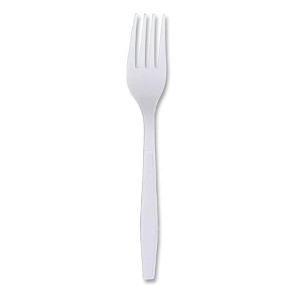 Boardwalk® Heavyweight Wrapped Cutlery, Fork, White, 1000 Forks (BWKFORKHWPPWIW)