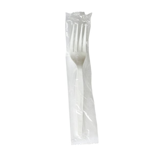 Boardwalk Heavyweight Wrapped Polystyrene Cutlery, Fork, White, 1,000/Carton (BWKFORKWHPSIW)