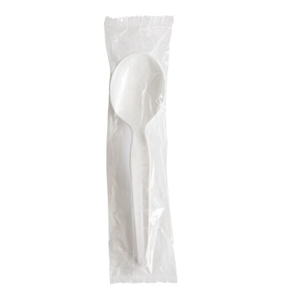 Boardwalk Heavyweight Wrapped Polystyrene Cutlery, Teaspoon, White, 1,000/Carton (BWKSPOONWHPS)