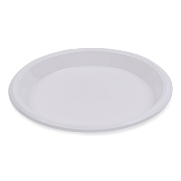Boardwalk® Hi-Impact Plastic Dinnerware Plate 10" Dia, 500 Plates (BWKPLHIPS10WH)