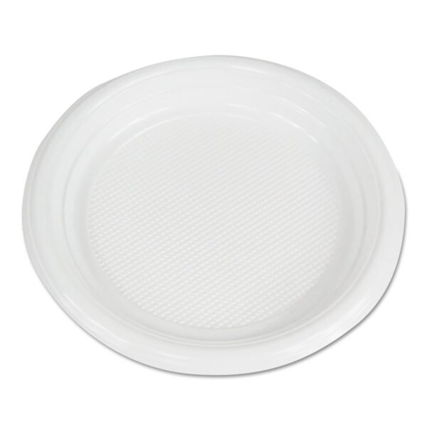 Boardwalk Hi-Impact Plastic Dinnerware, Plate, 6" dia, White, 1,000/Carton (BWKPLTHIPS6WH)