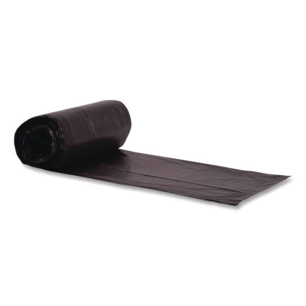 Boardwalk High-Density Can Liners, 45 gal, 22 mic, 40 x 48, Black, Perforated Roll, 150/Carton (404822NK)