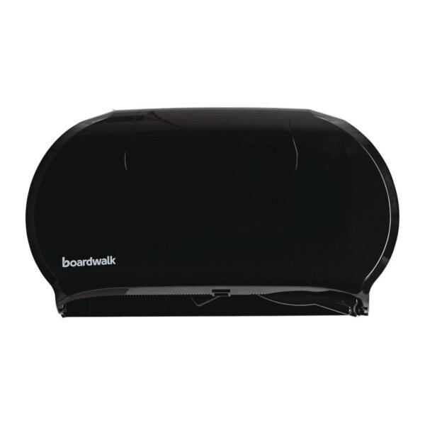 Boardwalk® Jumbo Roll Toilet Paper Dispenser, 2 Rolls, Black (BWK1529)