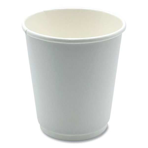 Boardwalk Paper Hot Cups, Double-Walled, 8 oz, White, 500/Carton (BWKDW8HCUP)