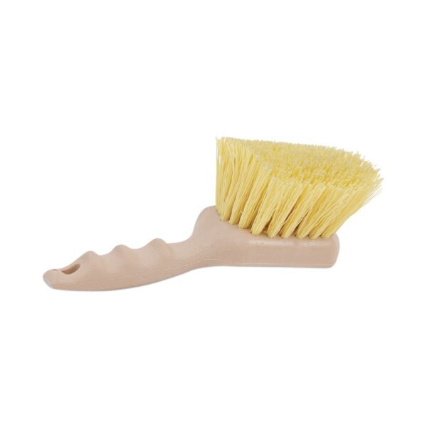 Boardwalk® Plastic Bristle Utility Brush, 8 1/2", Tan Handle (BWK4308)