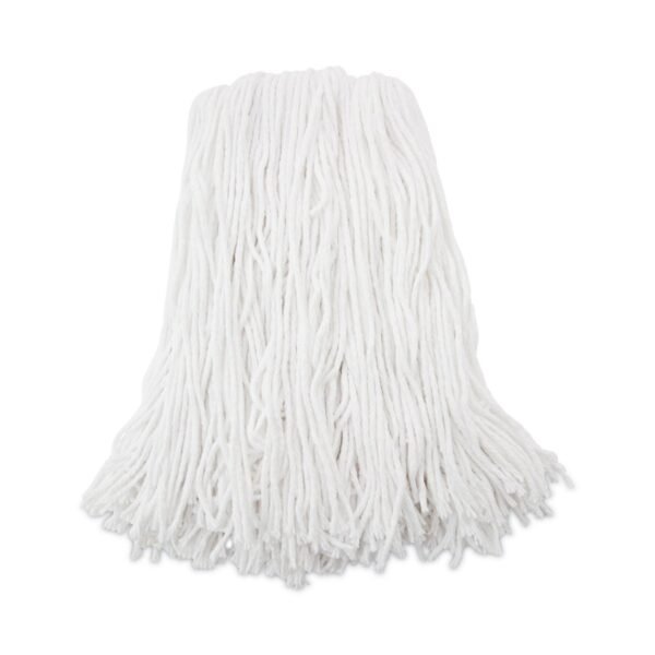 Boardwalk® Premium 16 oz Cut-End Rayon Wet Mop Heads, White, 12 Mops (BWK216RCT)