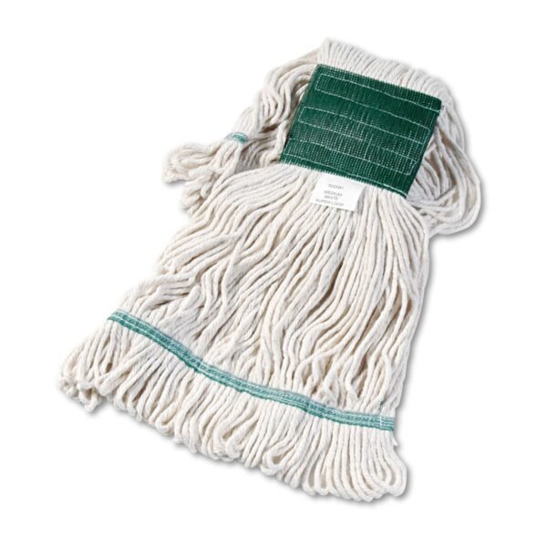 Boardwalk® Super Loop Wet Mop Head, Cotton/Synthetic, Medium, White (BWK502WHEA)