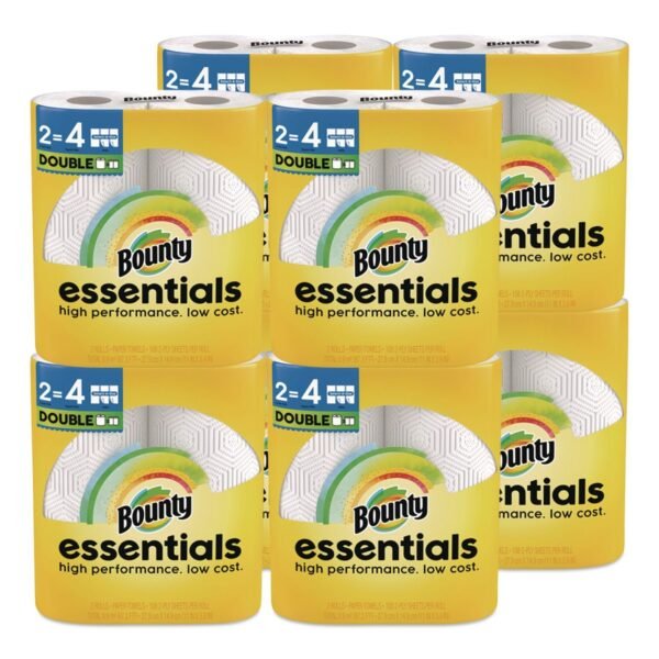 Bounty® Essentials Kitchen Paper Towels, 2-Ply, 108 Sheets, 16 Rolls (14019)