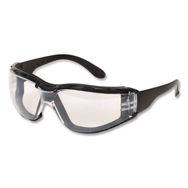Bouton Zenon Z12 Polycarbonate Safety Glasses, Black Nylon Frame, Clear Polycarbonate Lens (25001F020)
