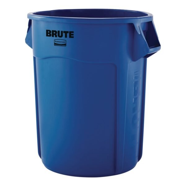 Brute Container, 10 gal, Plastic, Blue