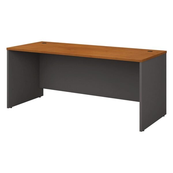 Bush Series C Collection Desk Shell, 71.13" x 29.38" x 29.88", Natural Cherry/Graphite Gray (WC72436)