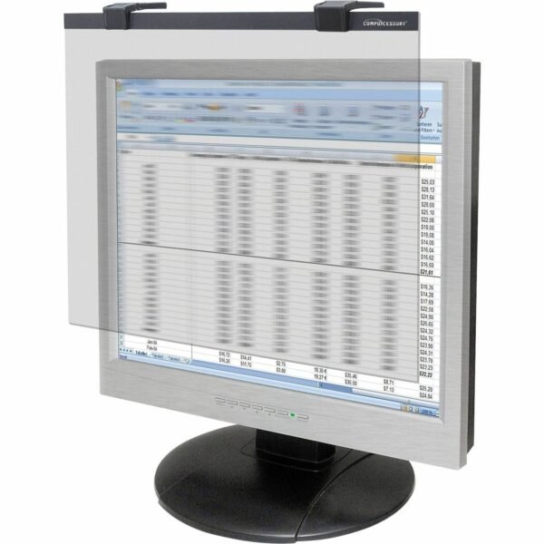 Business Source 19"-20" Widescreen LCD Privacy Filter Clear For 19" , 20" Widescreen LCD Monitor - 16:10 - Acrylic - Anti-glare - 1 Each (BSN20512)