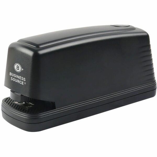 Business Source Electric Stapler Staples Upto 25 Sheet - Holds Upto 210 Staple - Full Strip - Black - 1 Each (BSN65662)