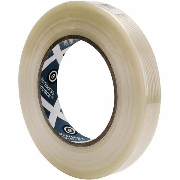 Business Source Filament Tape 60 yd Length x 0.75" Width - 3" Core - White - Fiberglass Filament - For Reinforcing - 1 Roll (BSN64004)