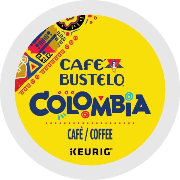 Cafe Bustelo Café Bustelo® K-Cup Colombia Coffee Compatible with Keurig Brewer - Medium - K-Cup - Columbian - 24 / Box (1243)