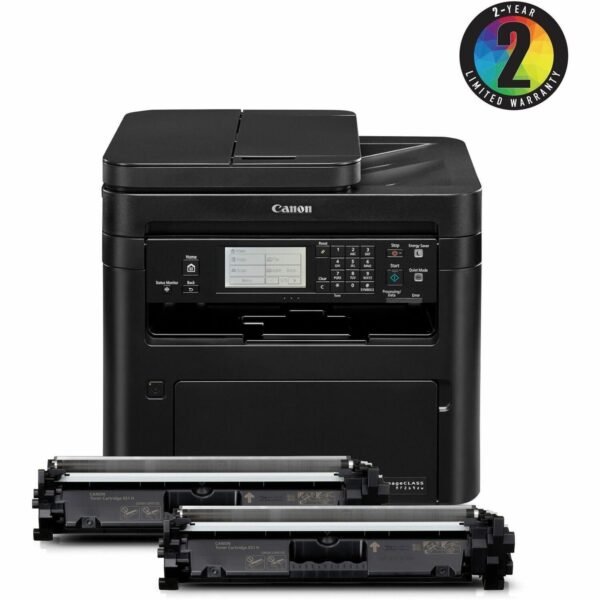 Canon imageCLASS MF269dw VP II Wireless Laser Multifunction Printer - Monochrome - Black Copier/Fax/Printer/Scanner - 30 ppm Mono Print - 600 dpi Print - Automatic Duplex Print...