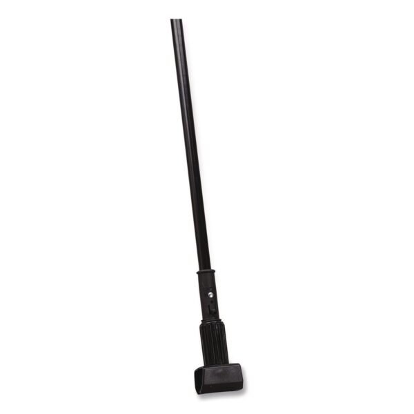 Carlisle Vinyl Coated Jaw Style Metal Mop Handle, 1" dia x 60", Black (3697000)