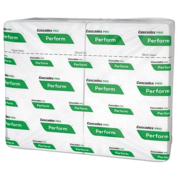 Cascades Perform Interfold Napkins, 1-Ply, 6.5 x 4.25, White, 376/Pack, 16 Packs/Carton (T410)