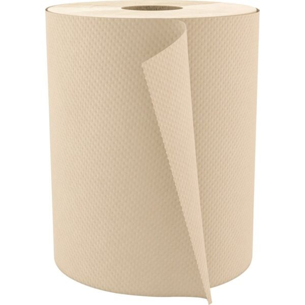 Cascades PRO Select Hardwound Paper Towels 1 Ply - 7.80" Width x 600 ft Length - Natural - Fiber Paper - 12 / Carton (H065)