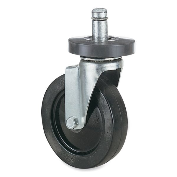 Caster Kit for Safco Task Master Industrial Shelving Units, Black, 4/Set (2 Locking) (5283)