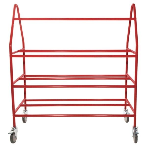 Champion Sports Deluxe Pro Ball Cart, Metal, 176 lb Capacity, 18.5 x 51 x 54, Red (BRCPRO)