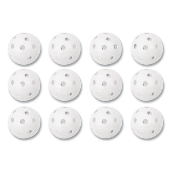 Champion Sports Plastic Baseballs, 9" Diameter, White, 12/Set (PLBB)