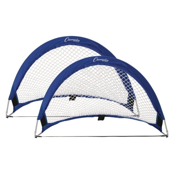 Champion Sports Pop Up Half Moon Goal, 30" x 18", Pair (SG3018)