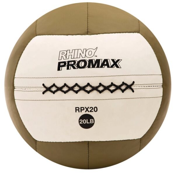 Champion Sports Rhino Promax Medicine Ball, 20 lb, Brown (RPX20)