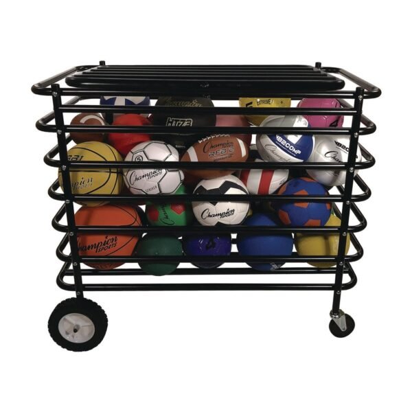 Champion Sports Ultimate Lockable Ball Locker, 24" x 44" x 39", Black (UBX)
