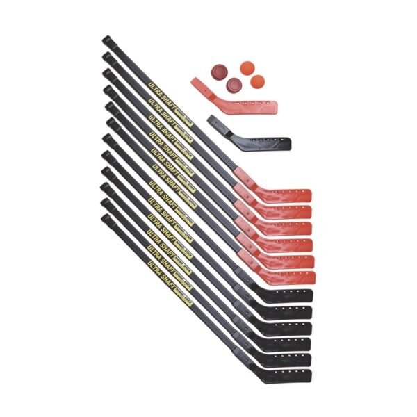 Champion Sports Ultra Shaft Hockey Set, Twelve 42" Hockey Sticks/Two Pucks/Two Balls/Two Extra Blades (US42SET)