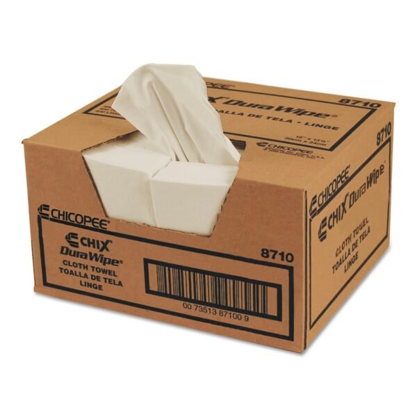 Chicopee VeraClean Critical Cleaning Wipes, Smooth Texture, 1/4 Fold, 1-Ply, 12 x 13, Unscented, White, 400/Carton (8710)