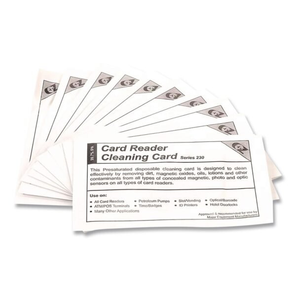 Clean Card International Series 230 Cleaning Cards, One Use per Card, 10/Pack (CC23)