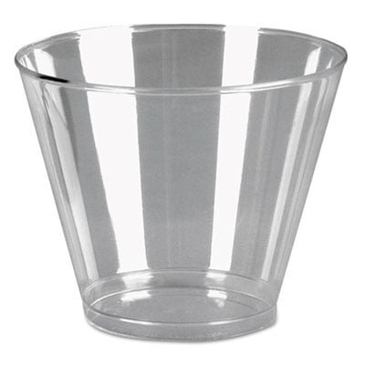 Comet Plastic Tumblers, 9 oz, Clear, Squat, 500/Carton