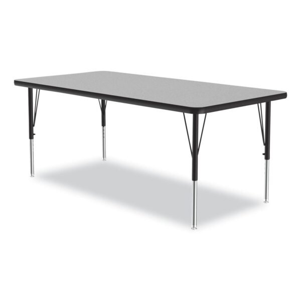 Correll Height-Adjustable Activity Tables, Rectangular, 60w x 30d x 19h, Gray Granite, 4/Pallet (3060TF1595K4)