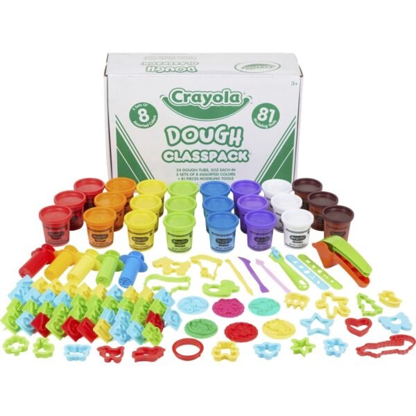 Crayola 8-Color Dough Classpack with Modeling Tools Modeling, Fun and Learning - Recommended For 2 Year - Assorted - 24 / Box (570172)