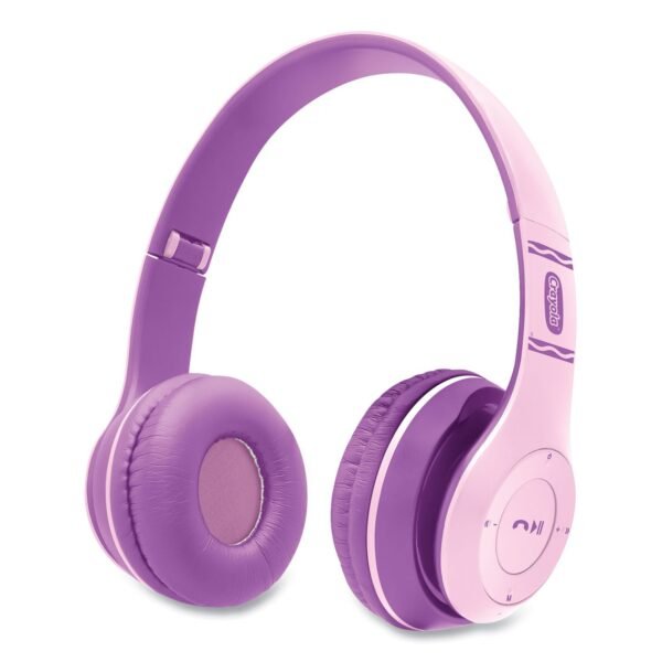 Crayola Boost Active Wireless Headphones, Pink/Purple (CHPBT348P)