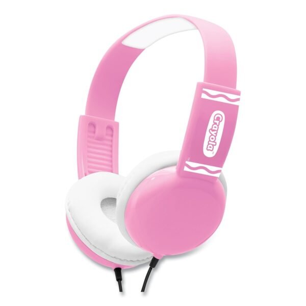 Crayola Cheer Wired Headphones, Pink/White (CHPM510P)