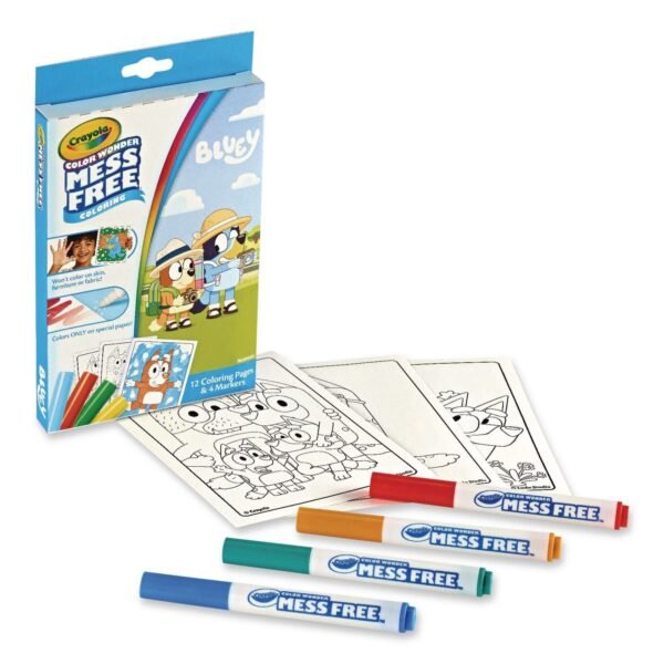 Crayola Color Wonder Bluey Mini Box Set, Ages 3 and Up, 12 Pages (752863)