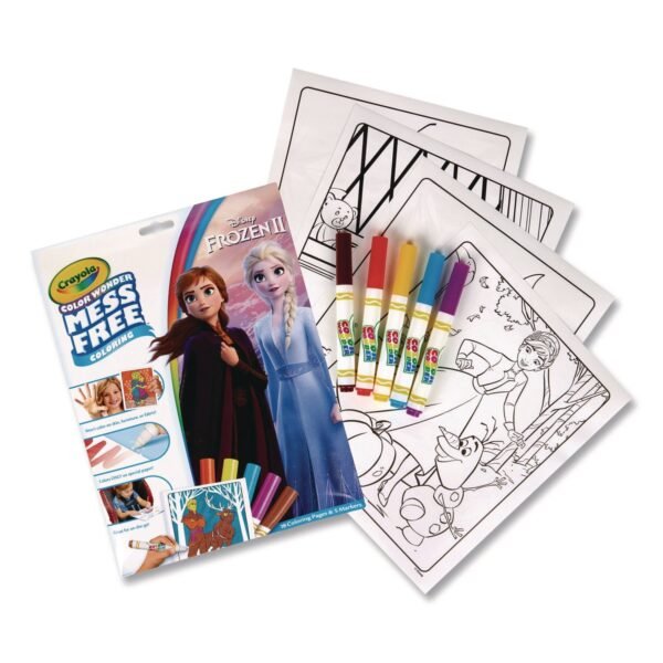 Crayola Disney Frozen 2 Color Wonder Kit, (18) Coloring Pages, (5) Frozen 2 Collection Markers (757002)