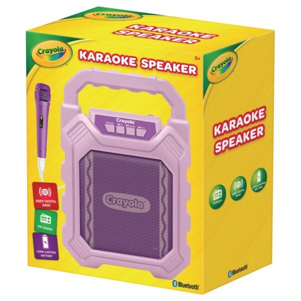 Crayola Karaoke Speaker, Bluetooth, Purple (CBX210PM)
