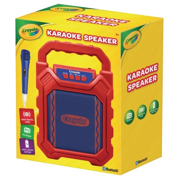 Crayola Karaoke Speaker, Bluetooth, Red/Blue (CBX210RM)