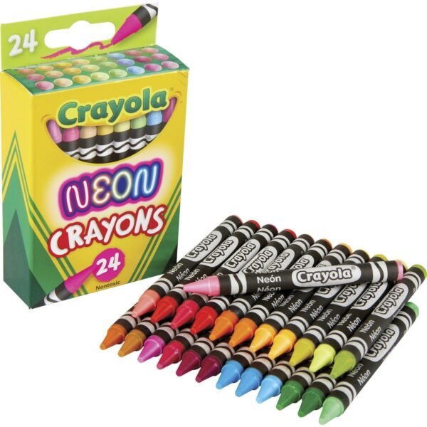 Crayola Neon Crayons Neon - 24 / Pack (523410)