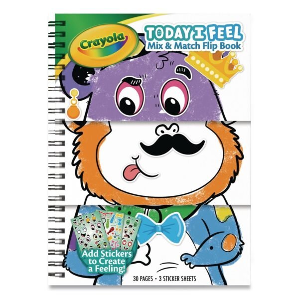 Crayola Today I Feel Animal Coloring Book, Ages 3 and Up, 30 Pages (042774)