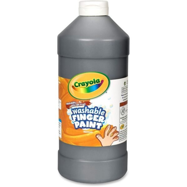 Crayola Washable Finger Paint 1 Color(s) - Black - 2 lb - Washable - 1 Each (551332051)