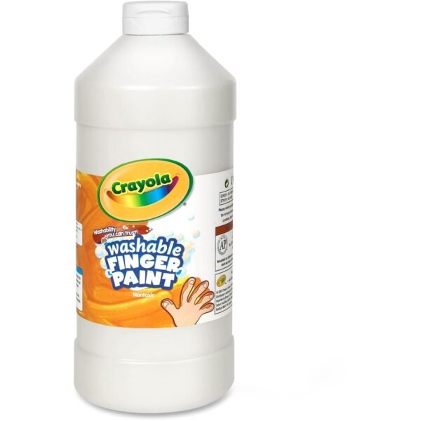 Crayola Washable Finger Paint 1 Color(s) - White - 2 lb - Washable - 1 Each (551332053)